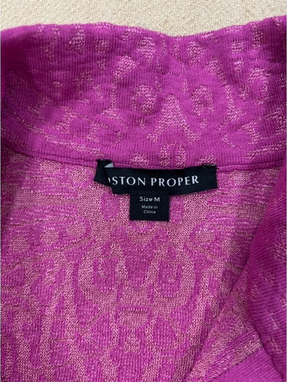 Purple Paisley Patterned Set with Rhinestone Detailing - Picture 14 of 15